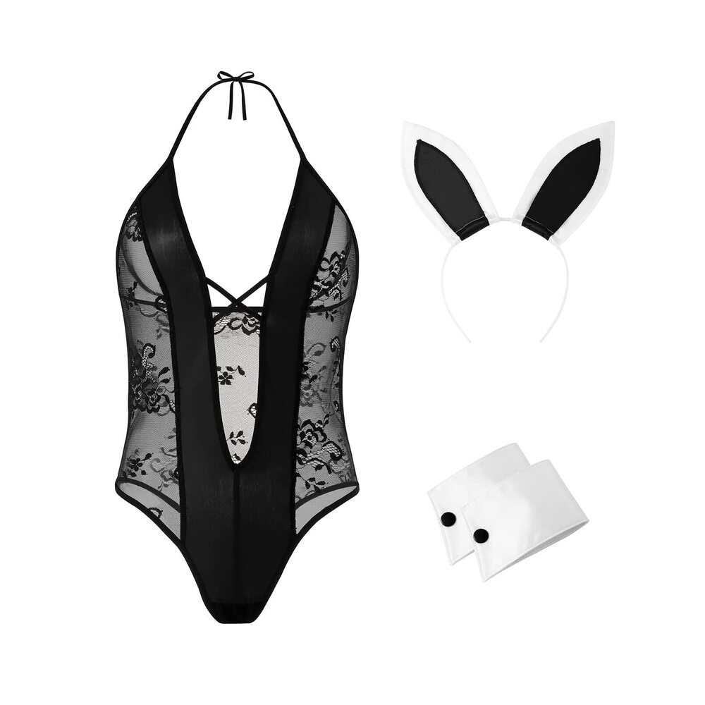 9874 Easter Bunny Costume Adult Sexy Bunny Costume Halloween Costume Outfit